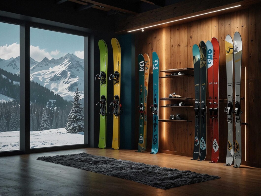 Ski equipment storage facility